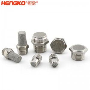 不銹鋼燒結(jié)降噪消音器_消音器耐高溫流量大，應(yīng)用于空壓機排氣